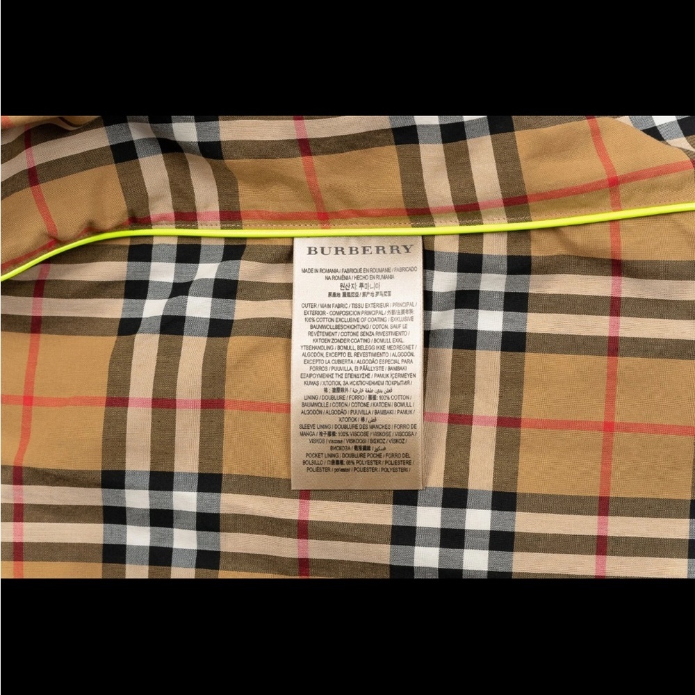 🇬🇧NWT Burberry Eastheath Vinyl Laminated Trench Coat Woman’s Size 12 - Picture 12 of 14